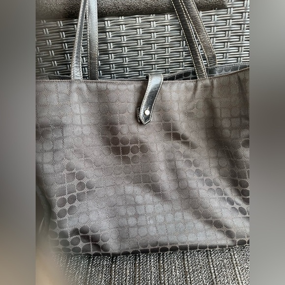 Kate Spade Black canvas Tote Bag vintage - Picture 3 of 10